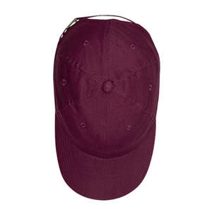 Harriton Youth Brushed Cotton Twill Baseball Cap - Dark/All Maroon