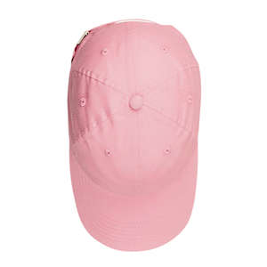 Harriton Youth Brushed Cotton Twill Baseball Cap - Dark/All Pink