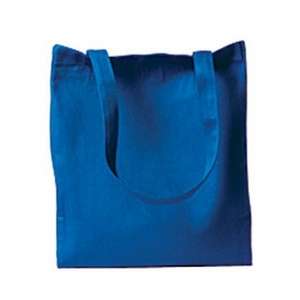 Harriton 8 oz. Canvas Tote - Dark/All Blue, Royal/Blue, Royal