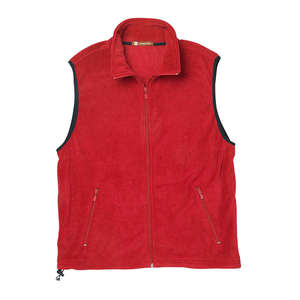 Harriton Fleece Vest - Dark/All Red
