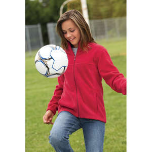 Harriton Youth Full-Zip Fleece - Dark/All 