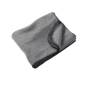 Harriton Fleece Blanket - Dark/All Charcoal