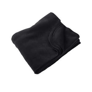 Harriton Fleece Blanket - Dark/All Black