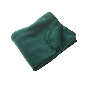 Harriton Fleece Blanket - Dark/All Green, Hunter