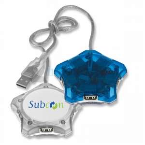 Custom Promotional Star-Shaped 5-Port USB Hub