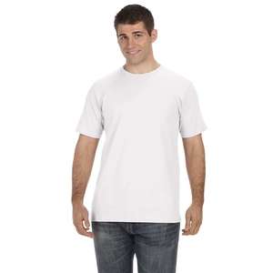 Custom Promotional Anvil Men's Organic T-Shirt - White/Neutral