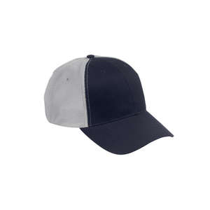 Big Accessories Old School Baseball Cap with Technical Mesh - Dark/All Blue, Navy/Gray