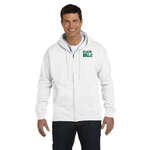 Wholesale Sweatshirts & Sweatpants - Hanes 7.8 oz. 50/50 ComfortBlend Full-Zip Hoodie - White/Neutral