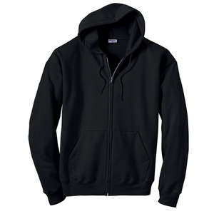 Hanes 7.8 oz. 50/50 ComfortBlend Full-Zip Hoodie - Dark/Colors Black