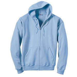 Hanes 7.8 oz. 50/50 ComfortBlend Full-Zip Hoodie - Dark/Colors Blue, Light