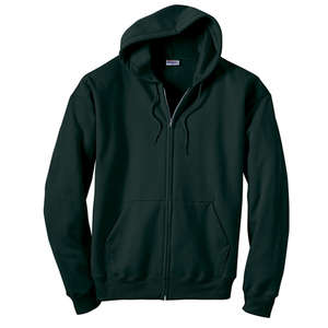Hanes 7.8 oz. 50/50 ComfortBlend Full-Zip Hoodie - Dark/Colors Green, Deep Forest