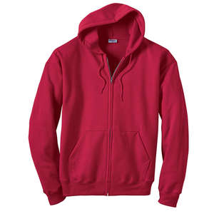 Hanes 7.8 oz. 50/50 ComfortBlend Full-Zip Hoodie - Dark/Colors Maroon