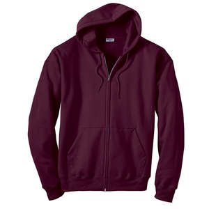 Hanes 7.8 oz. 50/50 ComfortBlend Full-Zip Hoodie - Dark/Colors Maroon