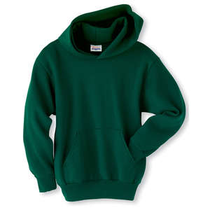 Hanes Youth 7.8 oz. 50/50 ComfortBlend Pullover Hoodie - Dark/Colors Green, Deep Forest