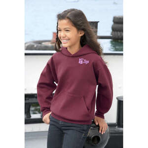 Custom Promotional Hanes Youth 7.8 oz. 50/50 ComfortBlend Pullover Hoodie - Dark/Colors