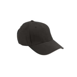 Adams 6-Panel Moisture Management Sandwich Cap - Dark/All Black/Khaki