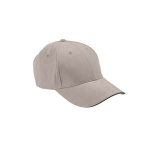 Adams 6-Panel Moisture Management Sandwich Cap - Dark/All Khaki/Black