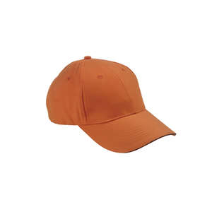 Adams 6-Panel Moisture Management Sandwich Cap - Dark/All Orange/Blue, Navy