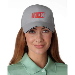 Custom Promotional Adams 6-Panel Moisture Management Sandwich Cap - Dark/All