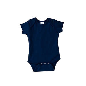 Rabbit Skins Infant Lap Shoulder Creeper - Dark/Colors Blue, Navy