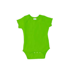 Rabbit Skins Infant Lap Shoulder Creeper - Dark/Colors Green, Key Lime