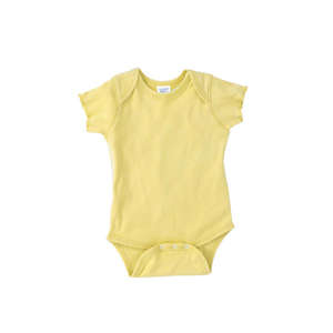 Rabbit Skins Infant Lap Shoulder Creeper - Dark/Colors Banana
