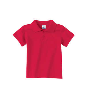 Rabbit Skins Toddler Sport Shirt - Dark/All Red
