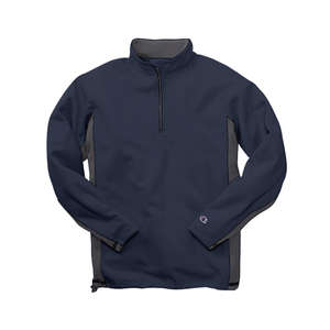 Champion Double Dry Performance Bonded Half-Zip Fleece - Dark/All Blue, Navy/Stone