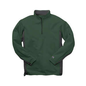 Champion Double Dry Performance Bonded Half-Zip Fleece - Dark/All Green, Dark/Stone
