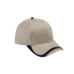 Big Accessories Sport Wave Baseball Cap - Dark/All Khaki/Blue, Navy