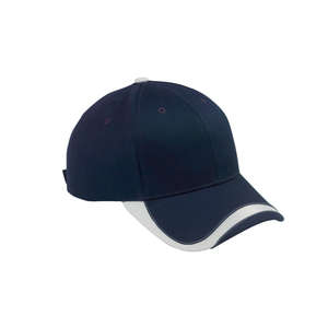 Big Accessories Sport Wave Baseball Cap - Dark/All Blue, Navy/White