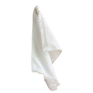 Anvil Fringed Spirit Towel - White White