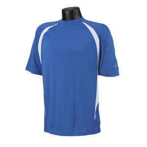 Champion Double Dry Elevation T-Shirt - Dark/All Blue, Athletic Royal/White