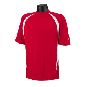 Champion Double Dry Elevation T-Shirt - Dark/All Scarlet/White