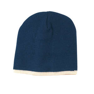 Big Accessories Knit Cap - Dark/All Blue, Navy/Cream