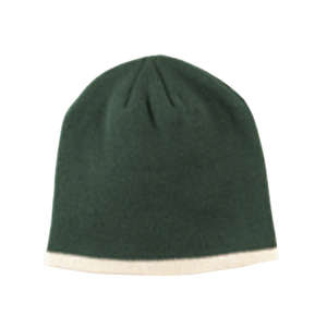 Big Accessories Knit Cap - Dark/All Green, Forest/Cream