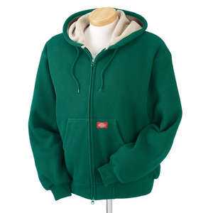 Dickies Bonded Waffle-Knit Hooded Jacket - Dark/All Green, Leaf