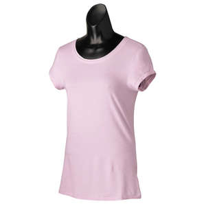 Alo Women's Short-Sleeve Bamboo T-Shirt - Dark/All Pink/White