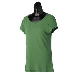 Alo Women's Short-Sleeve Bamboo T-Shirt - Dark/All Green, Leaf/Gray, Slate