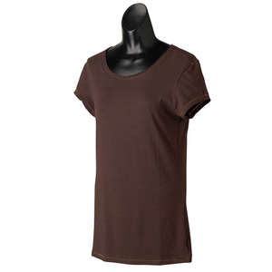 Alo Women's Short-Sleeve Bamboo T-Shirt - Dark/All Coffee/Khaki