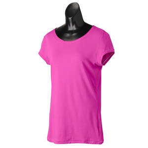 Alo Women's Short-Sleeve Bamboo T-Shirt - Dark/All Berry/White