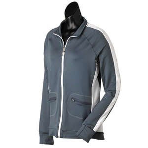 Alo Women's Lightweight Jacket - Dark/All Gray, Slate/White