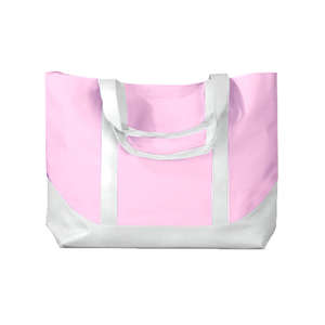 BAGedge Two-Tone Tote - Dark/All Pink/White