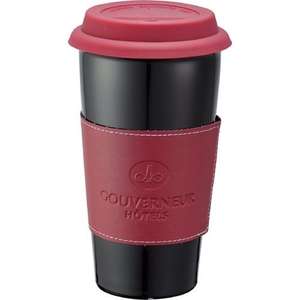 Custom Promotional Mega Double Wall Ceramic Tumbler With Wrap