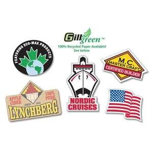Custom Promotional Custom Die Cut Roll Labels - 1 to 3 Sq In