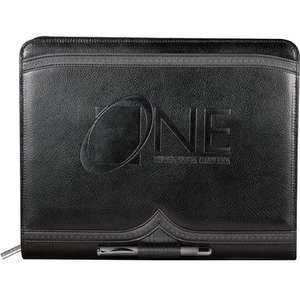 Wingtip Zippered Padfolio 
