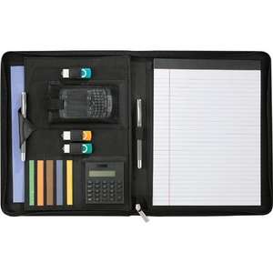 Wingtip Zippered Padfolio 