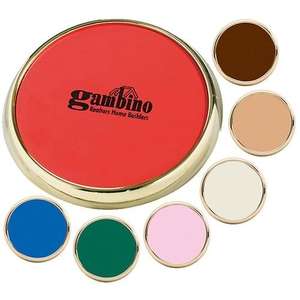 Custom Promotional Lasered Leather Coasters