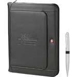 Wholesale Journals, Organizers & Portfolios - Wenger Exec Leather Zippered Padfolio Bundle Set