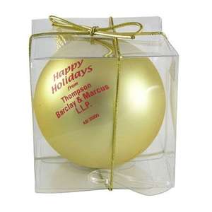 3-1/4"  Shatterproof Ornament Gold
